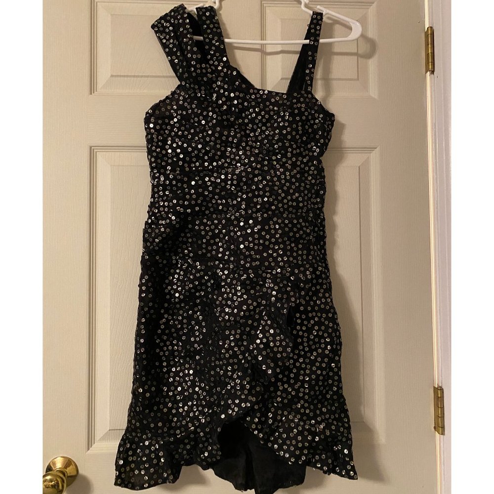 Isabel Marant Women's Sequin Ruffle One Shoulder Dress